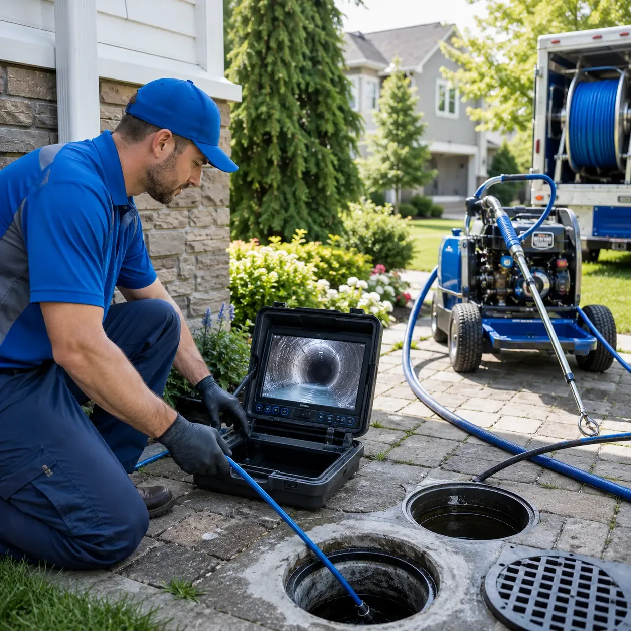 Outdoor drain cleaning professionals serving Glen Ellyn, IL