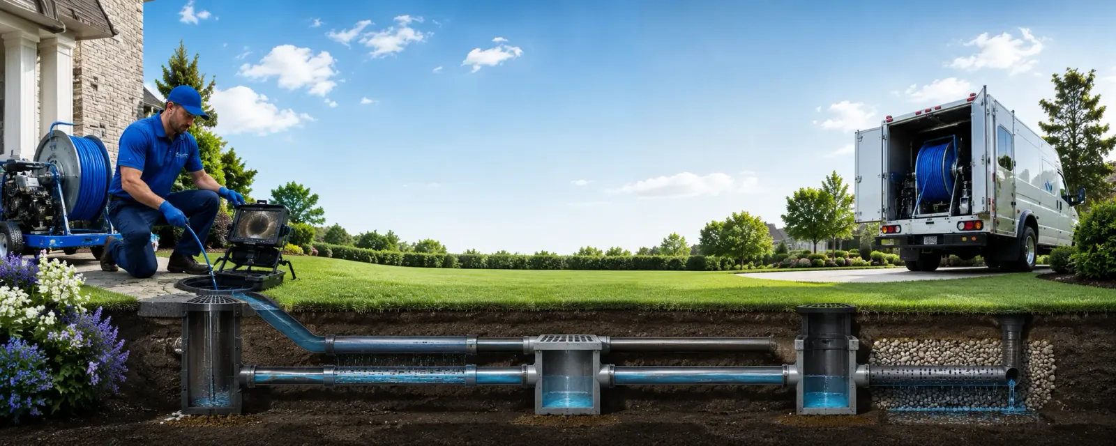Outdoor drain cleaning information for Glen Ellyn, IL